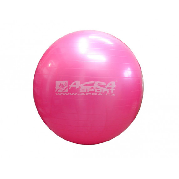 Gimnasztikai labda 65 cm ACRA - rózsaszín