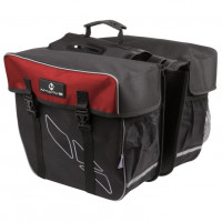 Kerékpár táska csomagtartóra M-WAVE Amsterdam - fekete/piros 