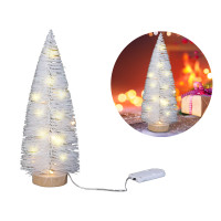 Dekoratív karácsonyfa fehér karácsonyi fények karácsonyi dekoráció 