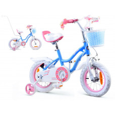 Gyerek bicikli ROYALBABY Star Girl 12" RB12G-1 - kék Előnézet