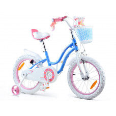 Gyerek bicikli ROYALBABY Star Girl 16" RB16G-1 - kék Előnézet
