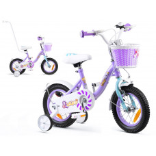 Gyerek bicikli ROYALBABY Chipmunk MM 12" CM12-2 + szülőkar - lila Előnézet