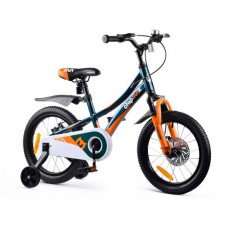 Gyerek bicikli ROYALBABY Explorer 16" CM16-3 - sötétzöld/narancssárga Előnézet