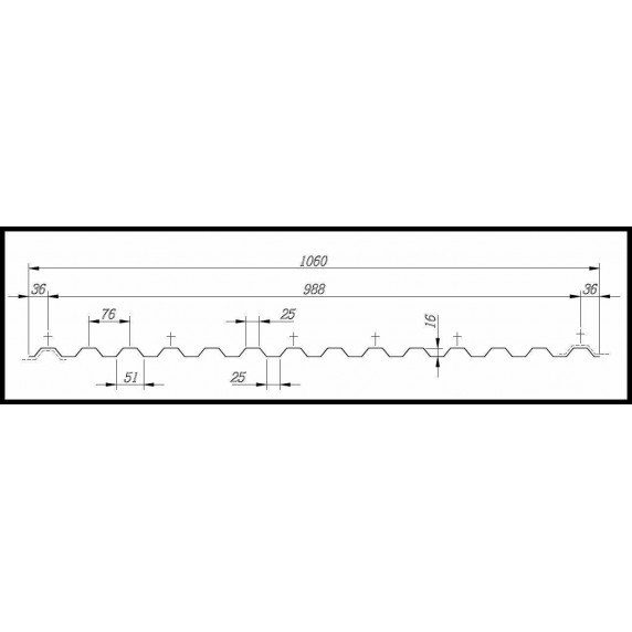 Polikarbonát lemezMARLON CSE ORIGINAL 2UV 0,8 mm 1,06x6 m - átlátszó