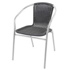 Linder Exclusiv Kerti szék RATAN ezüst/fekete - MC4607 Előnézet