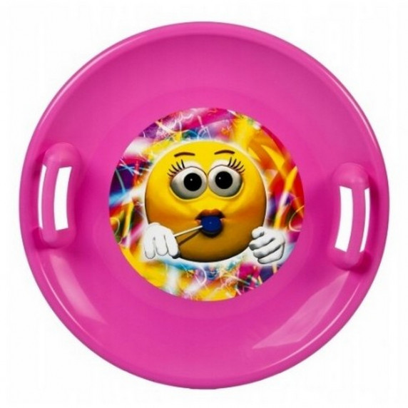 Szánkó tányér 60 cm  Inlea4Fun - Rózsaszín