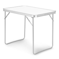 Összecsukható kemping asztal 80x60 MODERN HOME - Fehér 