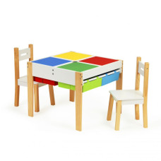 Kreatív faasztal székekkel ECOTOYS Előnézet