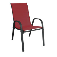 Kerti szék  Linder Exclusiv MC330885 STAPEL - sötétpiros 