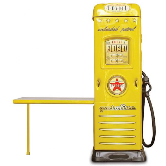 Szekrény íróasztallal Benzinkút Inlea4fun  - Sárga