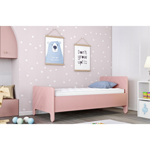 Gyerekágy + matrac NOLIA - rózsaszín