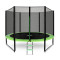 Trambulin külső védőhálóval 305 cm + létra AGA SPORT PRO MRP1010LG - Világos zöld