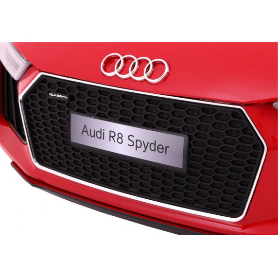 Elektromos kisautó AUDI R8 Spyder RS EVA - Piros lakkozott