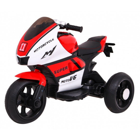 Elektromos háromkerekű SUPER Motorcycle  - fekete-piros
