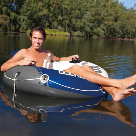 Felfújható matrac úszófotel INTEX 58825 RIVER RUN 135x135 cm