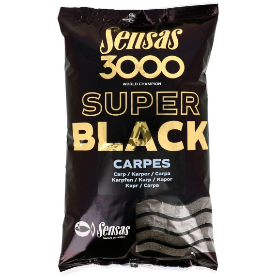 Takarmánykeverék 3000 Super Black Carpe 1 kg Sensas 11582